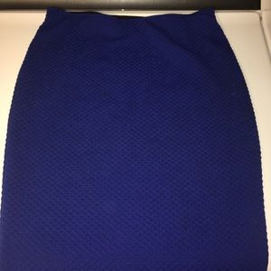 WOMANS blue midi pencil skirt